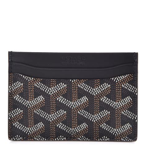 goyard card holder black and tan|Goyard Saint Sulpice Black Natural in .